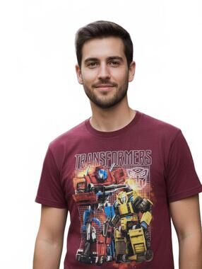 T-Shirt / Transformers  / Large / Burgandy